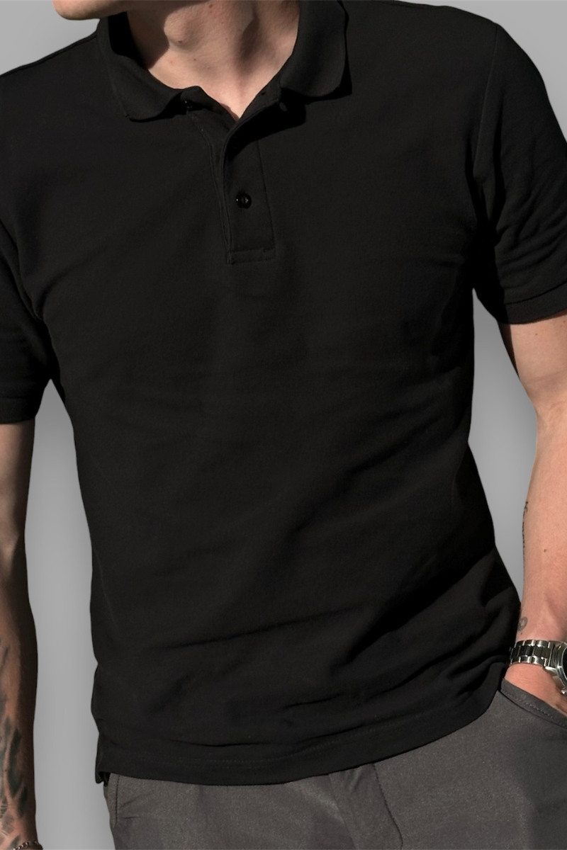 CLASSIC COMFORT POLO - BLACK