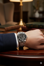 TITAN WATCH - SILVER/BLACK