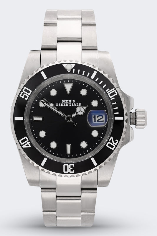 TITAN WATCH - SILVER/BLACK